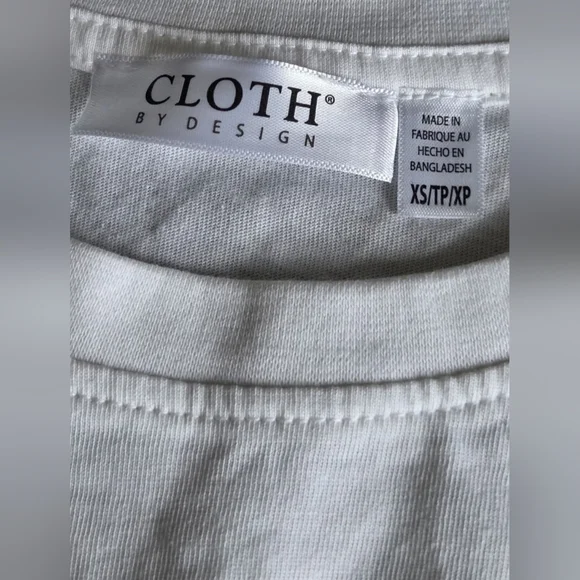 Cloth By Design White Tank In Size Xsmall. - Picture 3 of 3